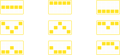 游戏内9条中奖线路径图